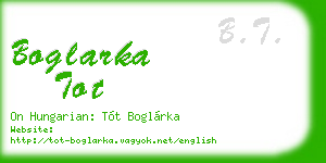 boglarka tot business card